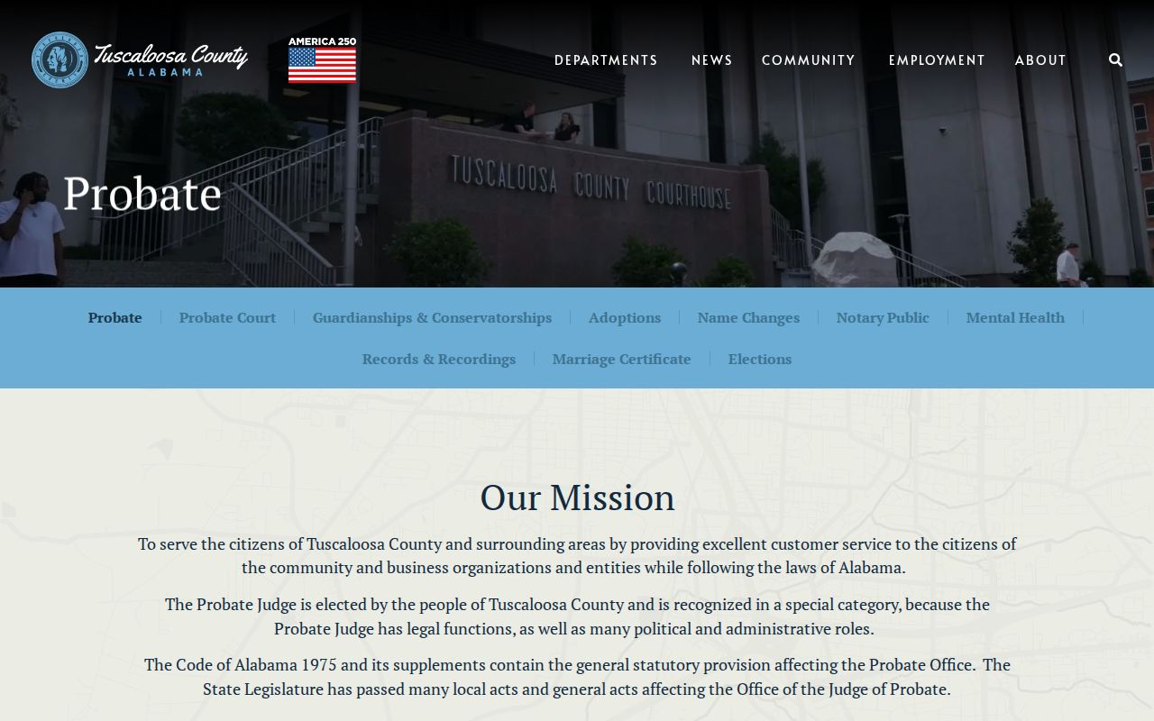 Tuscaloosa County residents directory probate records hub