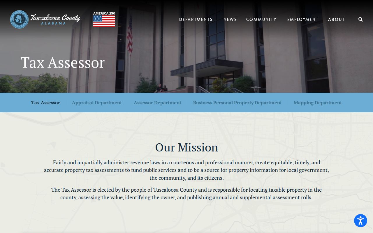 Tuscaloosa County residents directory tax assessor source